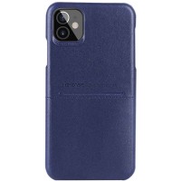 Кожаная накладка G-Case Cardcool Series для Apple iPhone 12 mini (5.4'') Синий (10159)