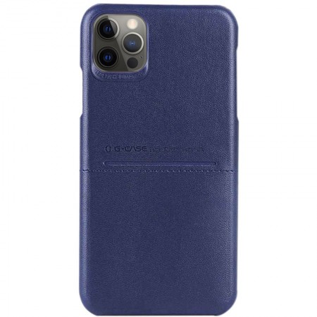 Кожаная накладка G-Case Cardcool Series для Apple iPhone 12 Pro Max (6.7'') Синий (10163)