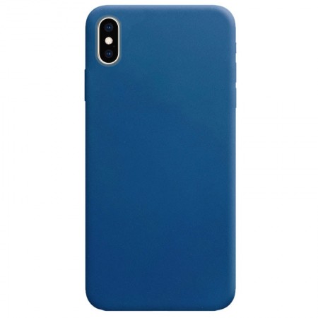 Силиконовый чехол Candy для Apple iPhone X / XS (5.8'') Синій (10241)