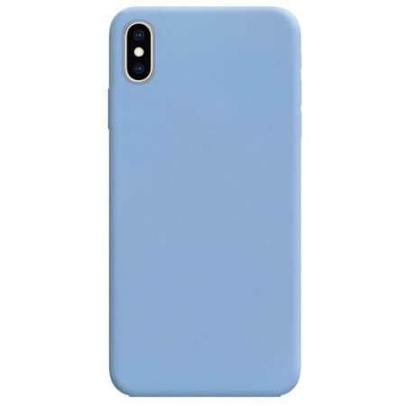 Силиконовый чехол Candy для Apple iPhone X / XS (5.8'') Голубой (10235)