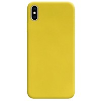 Силиконовый чехол Candy для Apple iPhone X / XS (5.8'') Жовтий (10236)