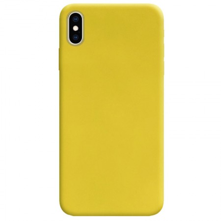 Силиконовый чехол Candy для Apple iPhone X / XS (5.8'') Желтый (10236)