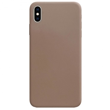 Силиконовый чехол Candy для Apple iPhone X / XS (5.8'') Коричневий (10238)