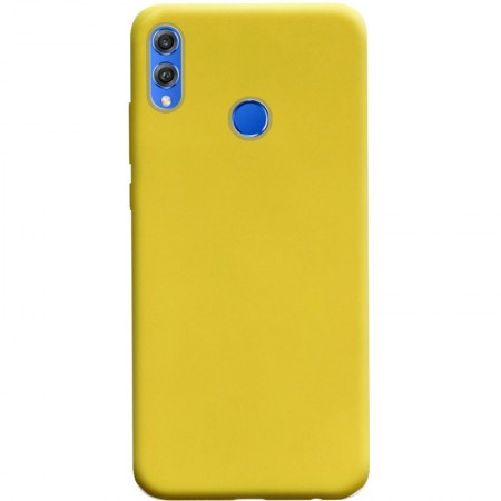 Силиконовый чехол Candy для Huawei Honor 8X Желтый (14853)