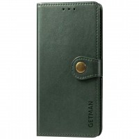 Кожаный чехол книжка GETMAN Gallant (PU) для Samsung Galaxy M01 Core / A01 Core Зелёный (10263)