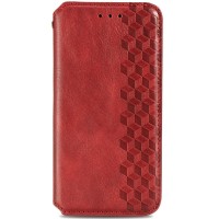 Кожаный чехол книжка GETMAN Cubic (PU) для Huawei P Smart (2021) / Y7a Красный (10273)