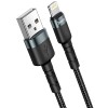 Дата кабель Hoco DU46 Charging USB to Lightning (1m) Черный (15018)