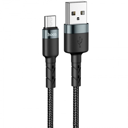 Дата кабель Hoco DU46 Charging USB to MicroUSB (1m) Чорний (14399)