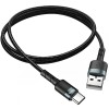 Дата кабель Hoco DU46 Charging USB to Type-C (1m) Черный (14400)