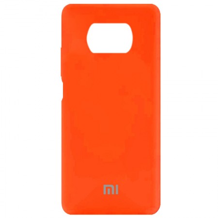 Чехол Silicone Cover Full Protective (AA) для Xiaomi Poco X3 NFC / Poco X3 Pro Оранжевый (18511)