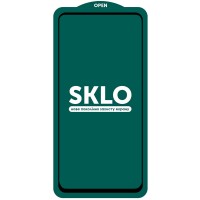 Защитное стекло SKLO 5D (full glue) (тех.пак) для Samsung Galaxy A21 / A21s Чорний (21817)