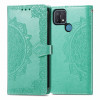 Кожаный чехол (книжка) Art Case с визитницей для Oppo A15 / A15s Бірюзовий (13220)