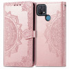 Кожаный чехол (книжка) Art Case с визитницей для Oppo A15 / A15s Рожевий (13221)