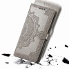 Кожаный чехол (книжка) Art Case с визитницей для Oppo A15 / A15s Серый (13222)