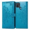 Кожаный чехол (книжка) Art Case с визитницей для Oppo A15 / A15s Синий (13223)