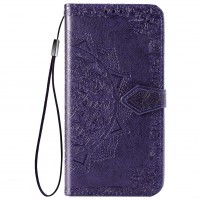 Кожаный чехол (книжка) Art Case с визитницей для Oppo A15 / A15s Фиолетовый (13224)