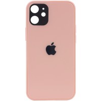 TPU+Glass чехол GLOSSY Logo Full camera для Apple iPhone 12 mini (5.4'') Розовый (10378)
