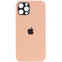 TPU+Glass чехол GLOSSY Logo Full camera для Apple iPhone 12 Pro (6.1'') Рожевий (12674)