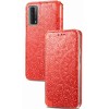 Кожаный чехол книжка GETMAN Mandala (PU) для Huawei P Smart (2021) / Y7a Красный (10390)