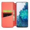 Кожаный чехол книжка GETMAN Mandala (PU) для Samsung Galaxy A51 Красный (10398)