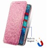 Кожаный чехол книжка GETMAN Mandala (PU) для Samsung Galaxy A51 Рожевий (10399)