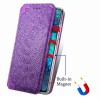 Кожаный чехол книжка GETMAN Mandala (PU) для Samsung Galaxy A51 Фіолетовий (10402)