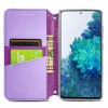 Кожаный чехол книжка GETMAN Mandala (PU) для Samsung Galaxy A51 Фиолетовый (10402)