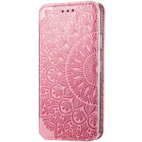 Кожаный чехол книжка GETMAN Mandala (PU) для Samsung Galaxy A50 (A505F) / A50s / A30s Розовый (17982)