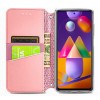 Кожаный чехол книжка GETMAN Mandala (PU) для Samsung Galaxy M31s Рожевий (10406)