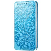 Кожаный чехол книжка GETMAN Mandala (PU) для Samsung Galaxy M31s Синій (10408)
