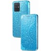 Кожаный чехол книжка GETMAN Mandala (PU) для Samsung Galaxy M51 Синій (10415)