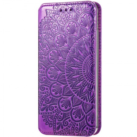 Кожаный чехол книжка GETMAN Mandala (PU) для Samsung Galaxy M51 Фіолетовий (10416)