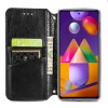 Кожаный чехол книжка GETMAN Mandala (PU) для Samsung Galaxy M51 Чорний (10417)