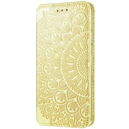 Кожаный чехол книжка GETMAN Mandala (PU) для Samsung Galaxy S20 FE Жовтий (10418)