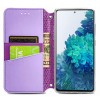 Кожаный чехол книжка GETMAN Mandala (PU) для Samsung Galaxy S20 FE Фіолетовий (10423)