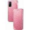 Кожаный чехол книжка GETMAN Mandala (PU) для Xiaomi Mi 10T / Mi 10T Pro Розовый (10427)