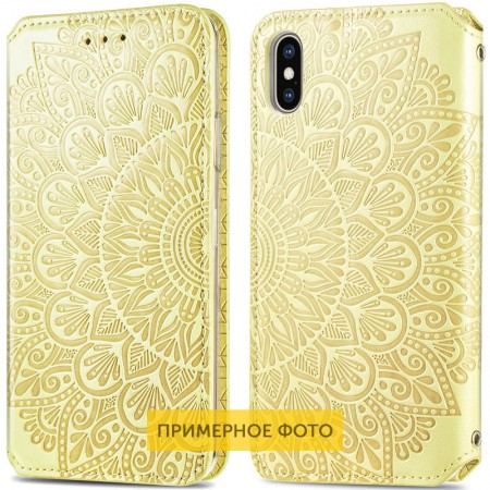 Кожаный чехол книжка GETMAN Mandala (PU) для Xiaomi Poco X3 NFC / Poco X3 Pro Жовтий (17985)