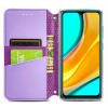 Кожаный чехол книжка GETMAN Mandala (PU) для Xiaomi Redmi 9 Фиолетовый (10444)