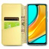 Кожаный чехол книжка GETMAN Mandala (PU) для Xiaomi Redmi 9A Желтый (10446)