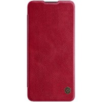 Кожаный чехол (книжка) Nillkin Qin Series для OnePlus 8T Красный (16293)