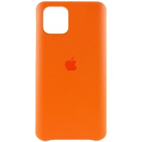 Кожаный чехол AHIMSA PU Leather Case Logo (A) для Apple iPhone 12 Pro Max (6.7'') Помаранчевий (10543)