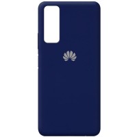 Чехол Silicone Cover Full Protective (AA) для Huawei P Smart (2021) Синій (18516)