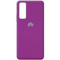 Чехол Silicone Cover Full Protective (AA) для Huawei P Smart (2021) Фиолетовый (18517)