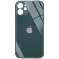 TPU+Glass чехол GLOSSY Logo Full camera (opp) для Apple iPhone 12 mini (5.4'') Зелёный (10646)