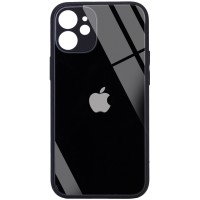 TPU+Glass чехол GLOSSY Logo Full camera (opp) для Apple iPhone 12 mini (5.4'') Черный (10650)