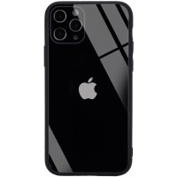 TPU+Glass чехол GLOSSY Logo Full camera (opp) для Apple iPhone 11 Pro Max (6.5'') Чорний (10667)