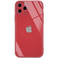 TPU+Glass чехол GLOSSY Logo Full camera (opp) для Apple iPhone 11 Pro Max (6.5'') Червоний (10660)