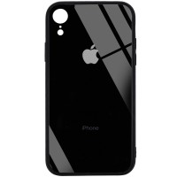 TPU+Glass чехол GLOSSY Logo Full camera (opp) для Apple iPhone XR (6.1'') Чорний (10688)