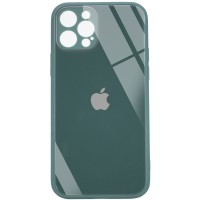TPU+Glass чехол GLOSSY Logo Full camera (opp) для Apple iPhone 12 Pro Max (6.7'') Зелёный (10676)
