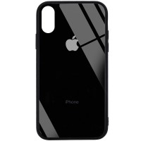 TPU+Glass чехол GLOSSY Logo (opp) для Apple iPhone XS Max (6.5'') Чорний (10694)